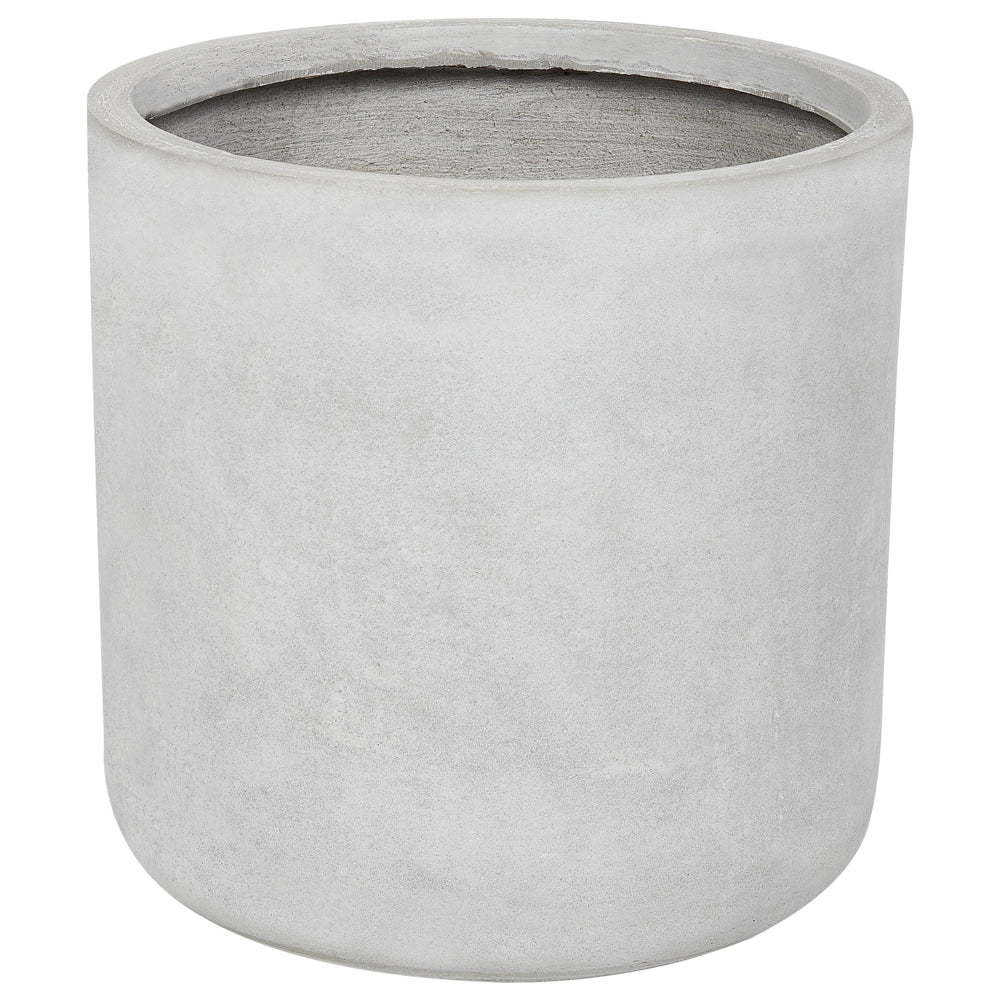 Vaso per piante in argilla grigio 34 x 34 x 33 cm per interni ed esterni resistente alle intemperie