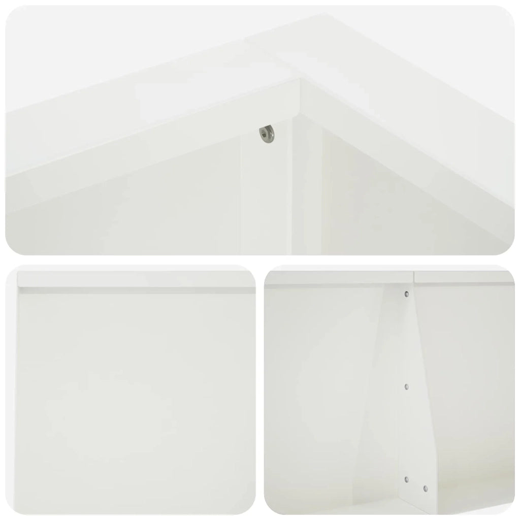Muro di contenimento 8 pz 300 x 100 x 50 cm Acciaio Bianco 3449255