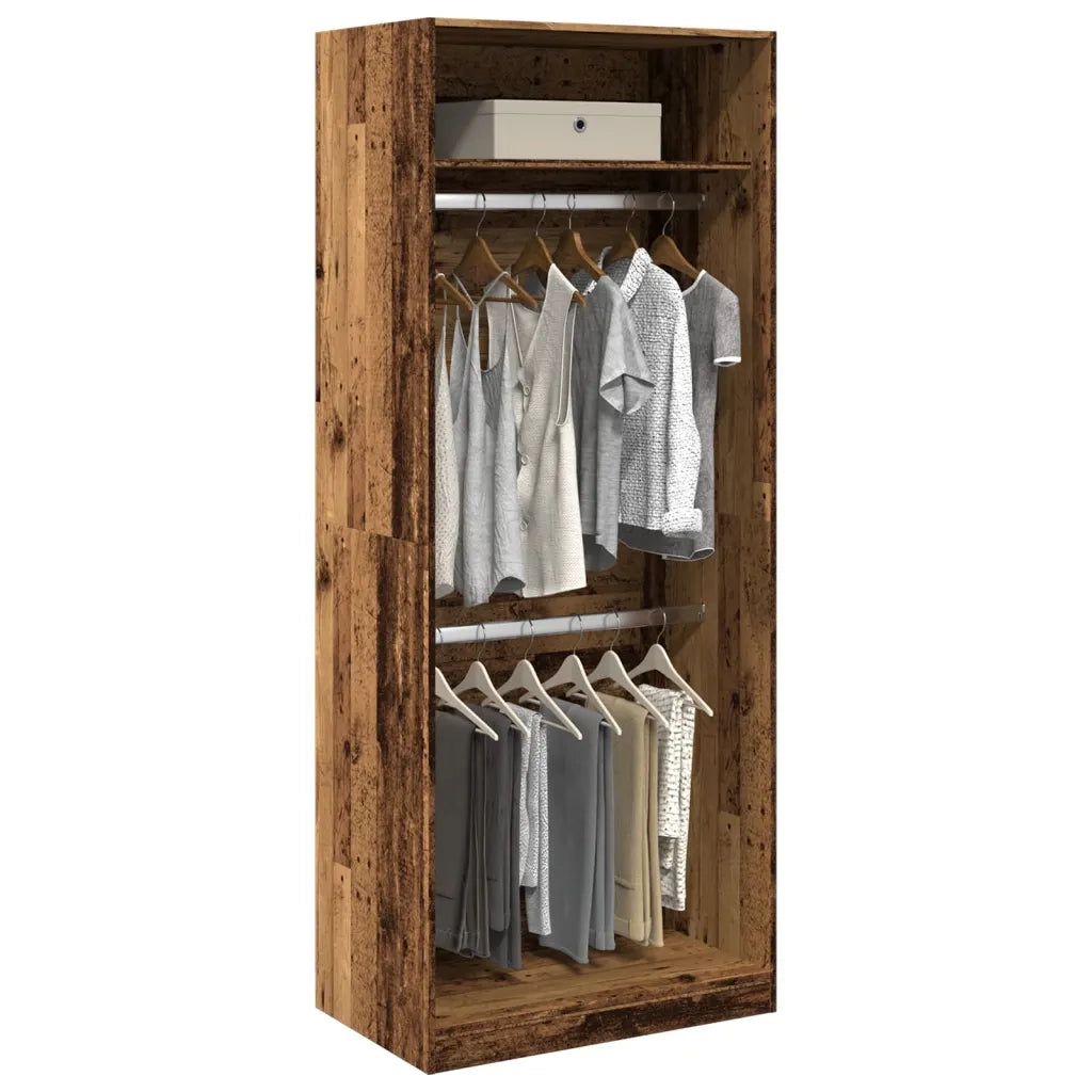 Armadio Legno Antico 80x50x200 cm in Legno Multistrato CFW4297849