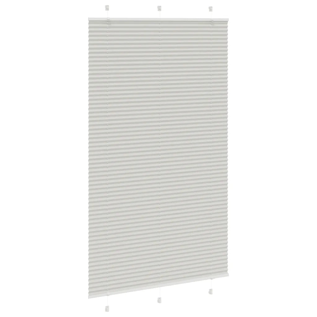 Tenda Plissettata Grigio Chiaro 120x200 cm Larghezza Tessuto 4015368