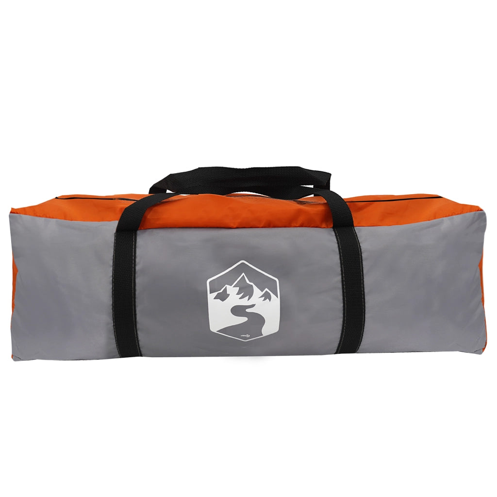 Tenda Familiare Tipi Grigio e Arancione Impermeabile per 8 Persone