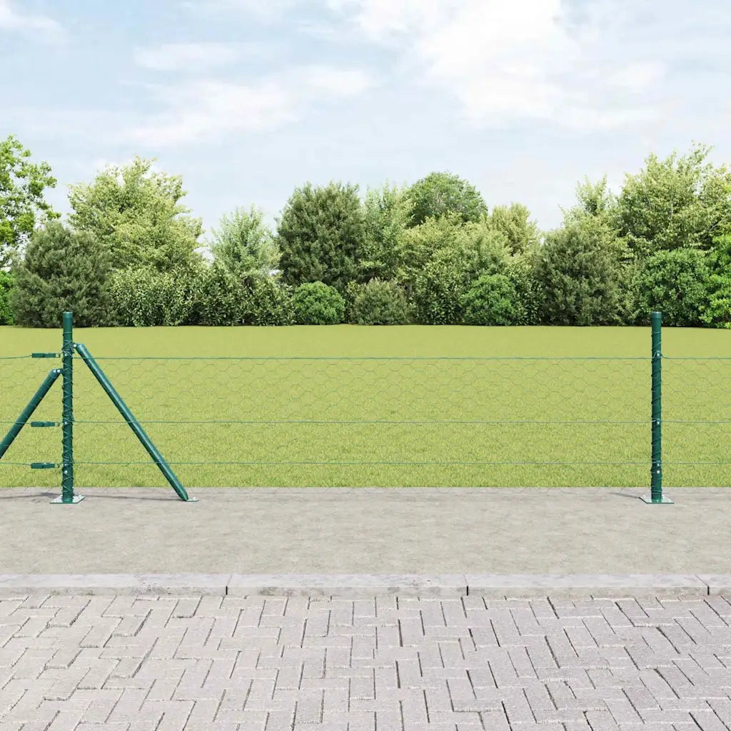 Palo della recinzione Verde 100 x 0,4 m (rete 50 mm)