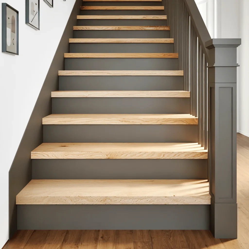 vidaXL Gradini 2 pz 100x25x2 cm in Rovere Massello Non Trattato