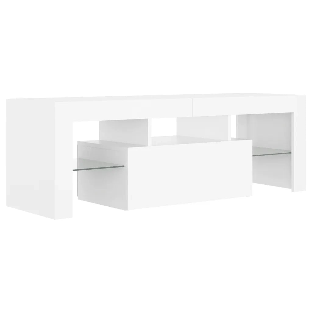 Mobile Porta TV con Luci LED Bianco 120x35x40 cm cod mxl 34040