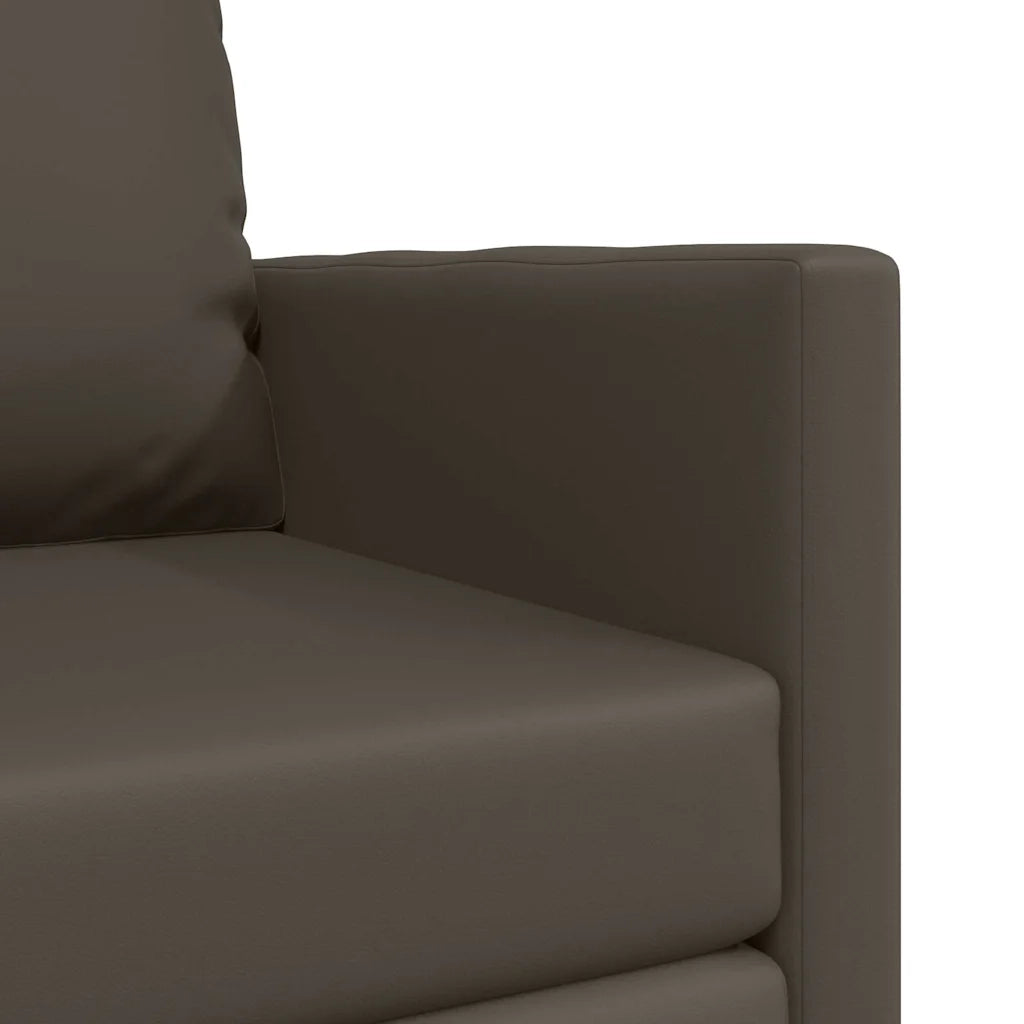 Divano letto-Sofa Letto-Daybed Grigio 74 x 77 x 81 cm Pelle Artificiale