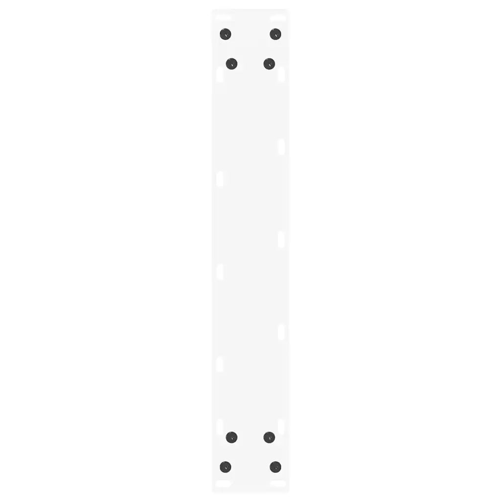 Gambe per tavolo da bar a forma di U 2 pz bianche 40x(110-111) cm in acciaio 4013241