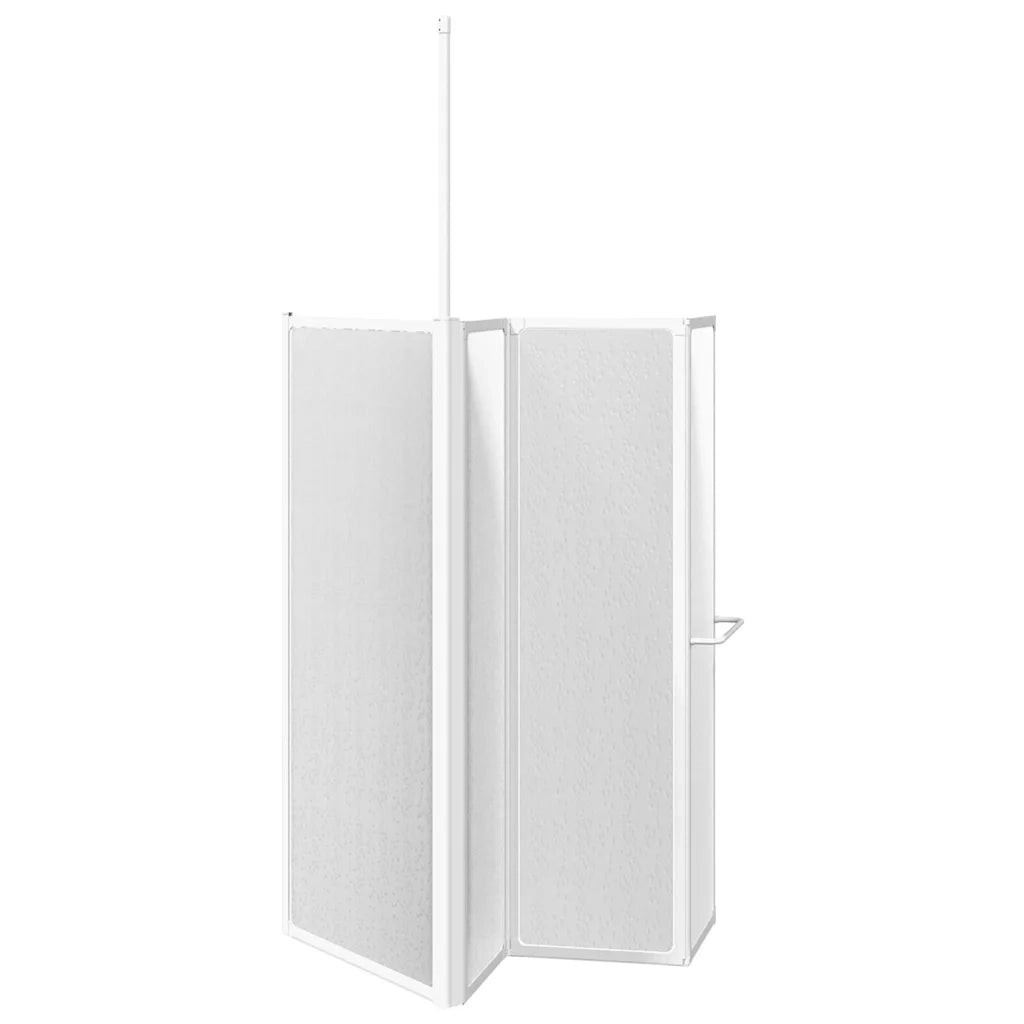 Schermo Box Doccia a L 70 x 120 x 137 cm 4 Pannelli Pieghevole  cod mxl 53187