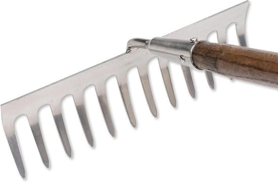 Racchetto per erbe tradizionale - 4850SR Rake con lama per raccogliere acqua