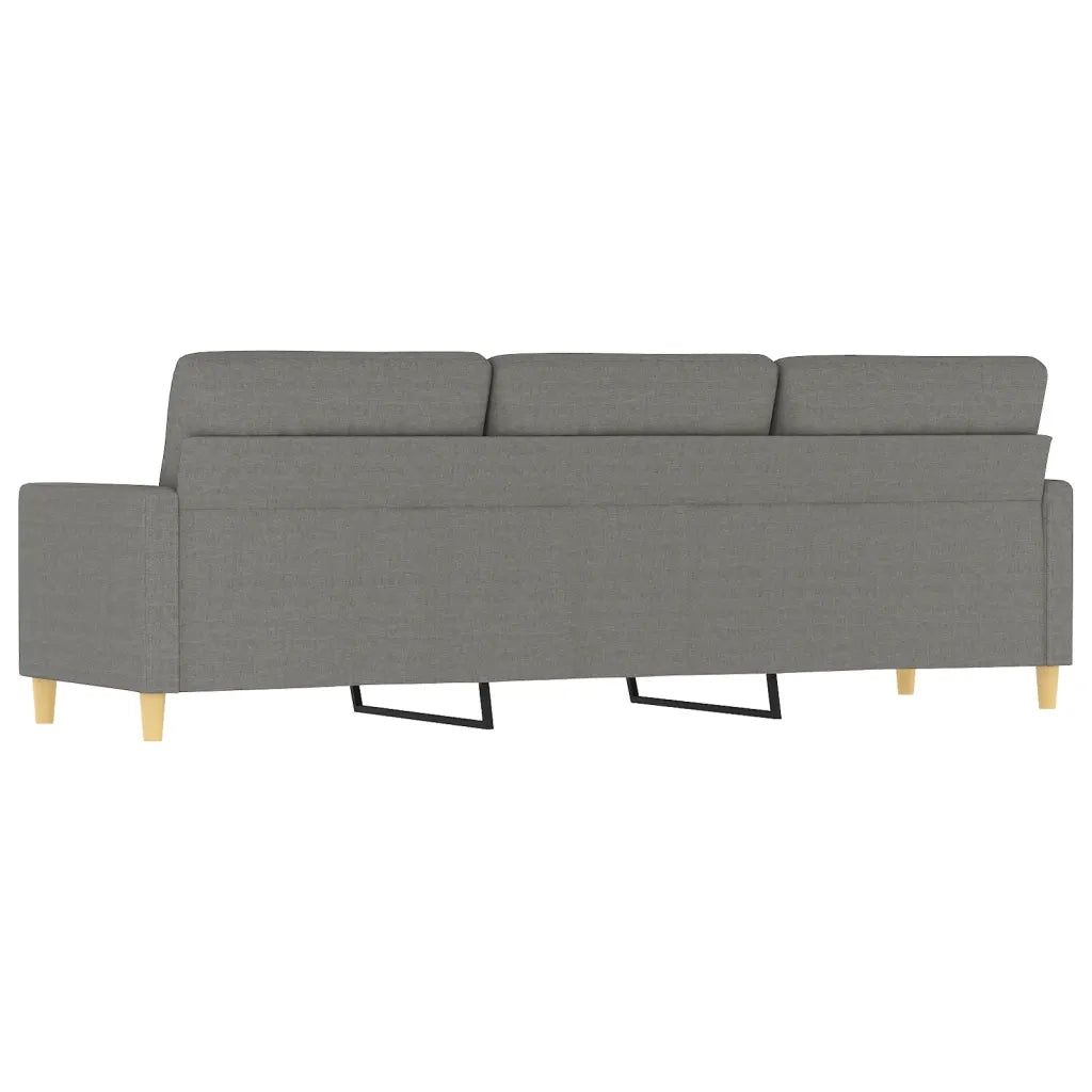 Divano a 3 Posti Grigio Scuro 210 cm in Tessuto 348808