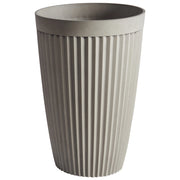 Vaso da fiori alto in poliresina beige opaco ⌀ 39 cm uso interno ed esterno