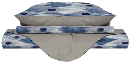 Copripiumino 1 Piazza e Mezzo con Federe Stampato in Microfibra Calypso