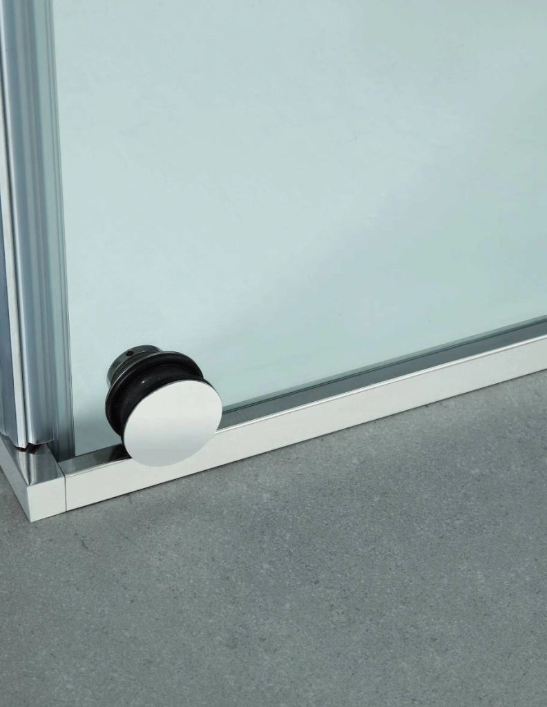 Porta doccia scorrevole 2+2 in acciaio ELLEGNACE (VETRUM) 210 cm