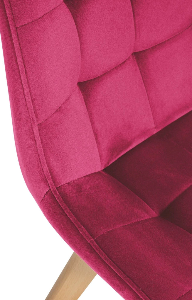 Sedia Brook Velvet rosso