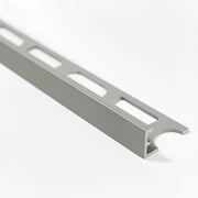 Profilo in alluminio verniciato a l per finitura parete proangle *** colore- grigio medio - 112, confezione 1
