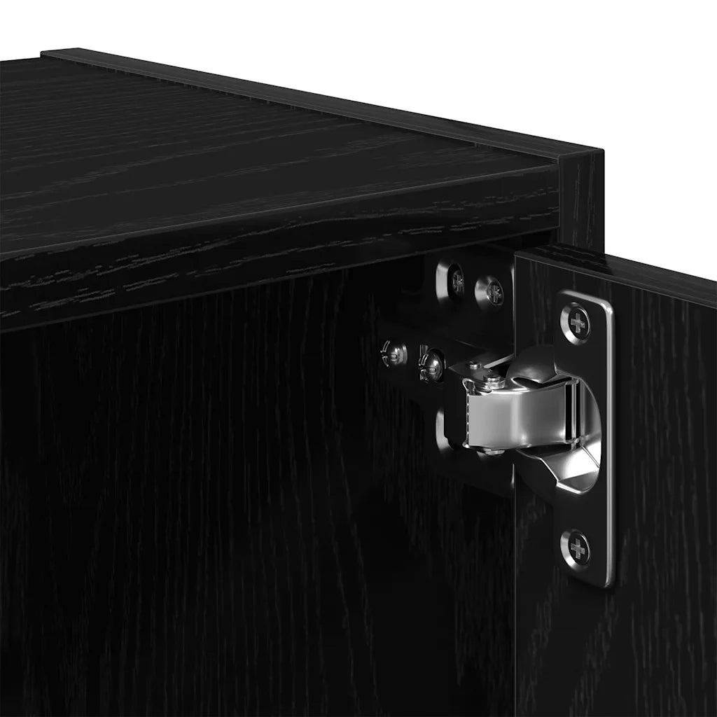 Libreria Rovere Nero 40x24x102 cm in Legno Multistrato
