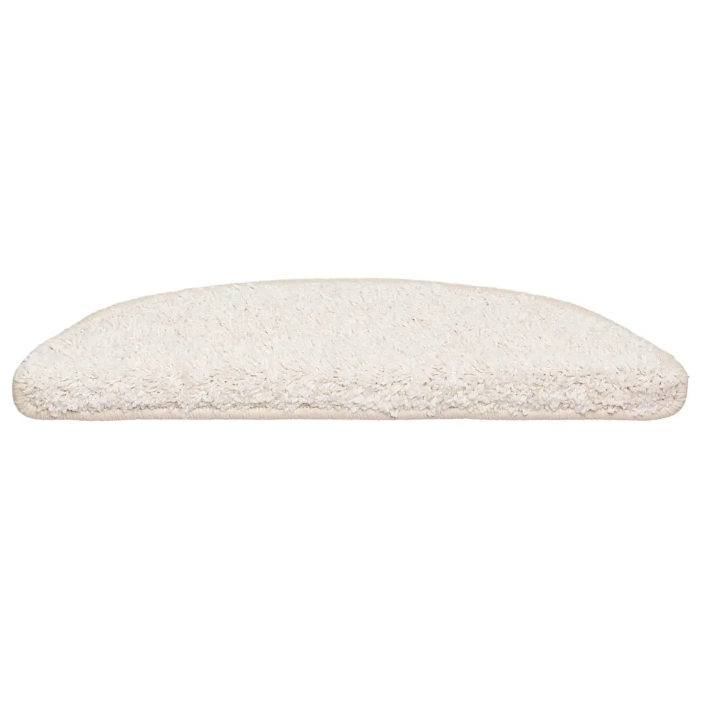 Tappetini per scale 30 pz | Gradini per Scale 56x17x3 cm Bianco Semicircolari