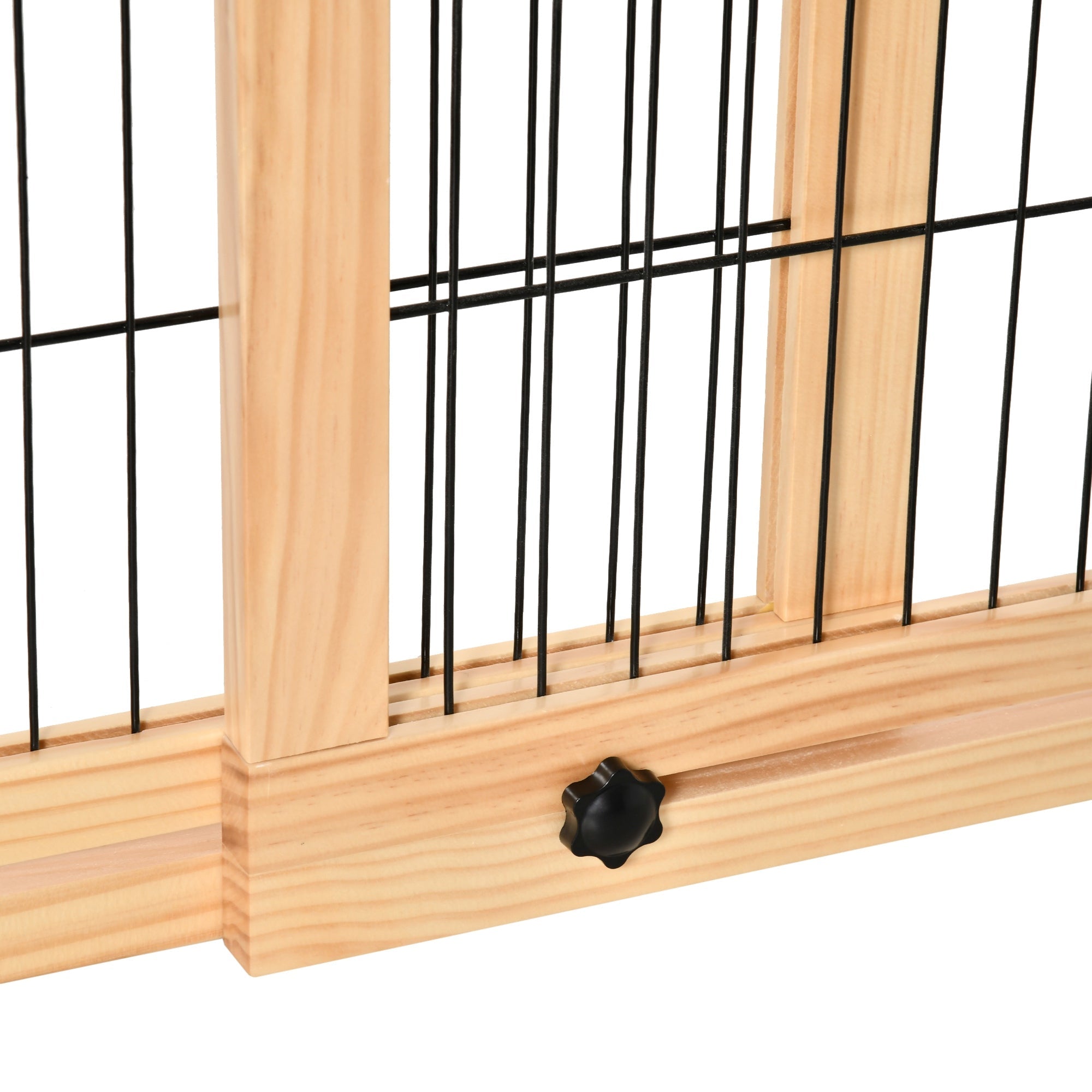 Cancelletto di Sicurezza per Cani 104-183x36x69 cm Estensibile in Legno