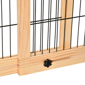 Cancelletto di Sicurezza per Cani 104-183x36x69 cm Estensibile in Legno