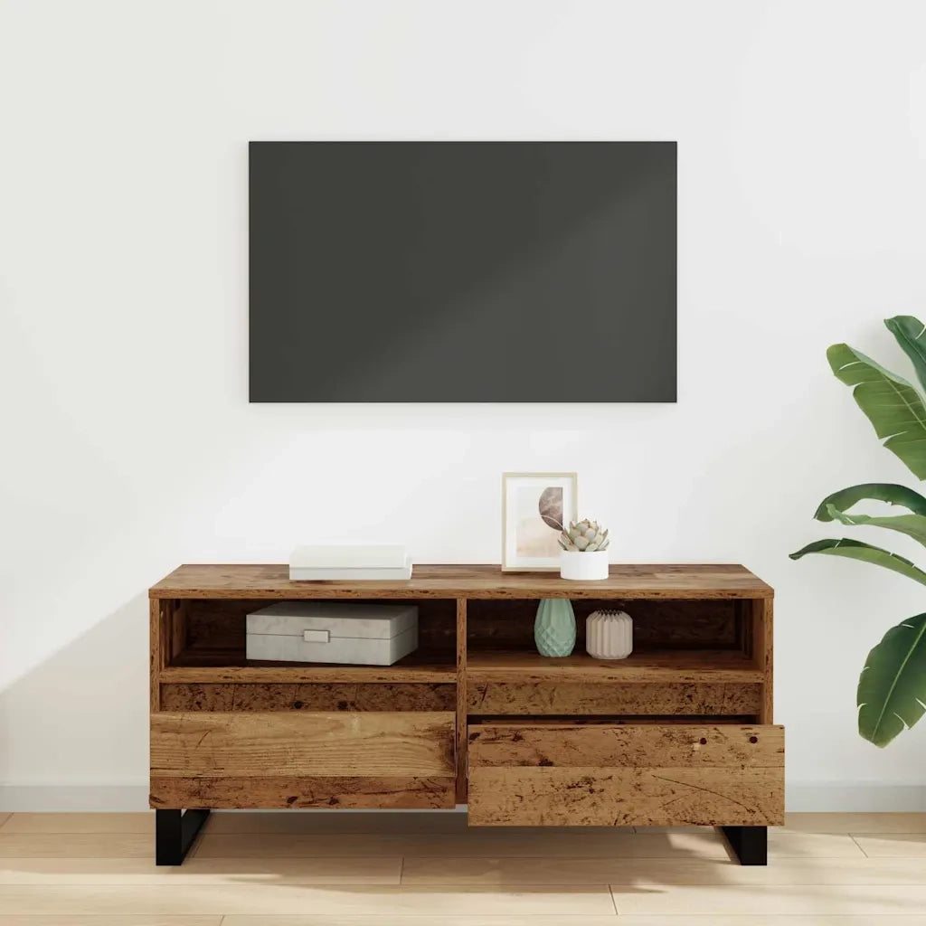 Mobile TV con cassetto Legno vecchio 100 x 34,5 x 44,5 cm 881786