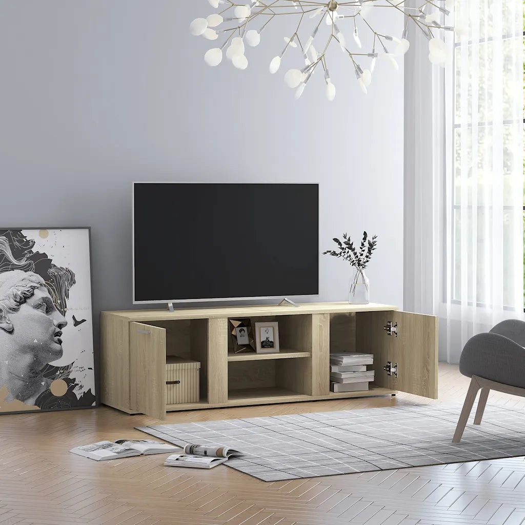 Mobile Porta TV Rovere Sonoma 120x34x37 cm in Truciolato cod mxl 65428