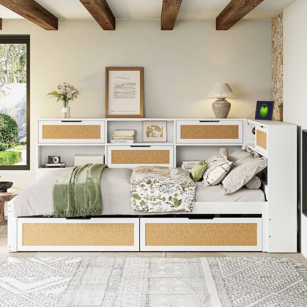 Divano letto multifunzione MDF 140x200 cm