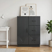 Credenza Nero 66 x 34,5 x 87 cm Legno ingegnerizzato 895316