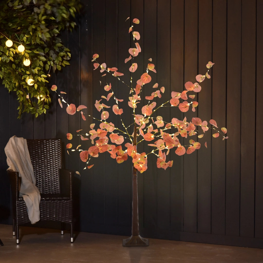 Albero di Luce LED 150 cm 245 Luci ¨C zephmum ¨C Arancione per Interni ed Esterno