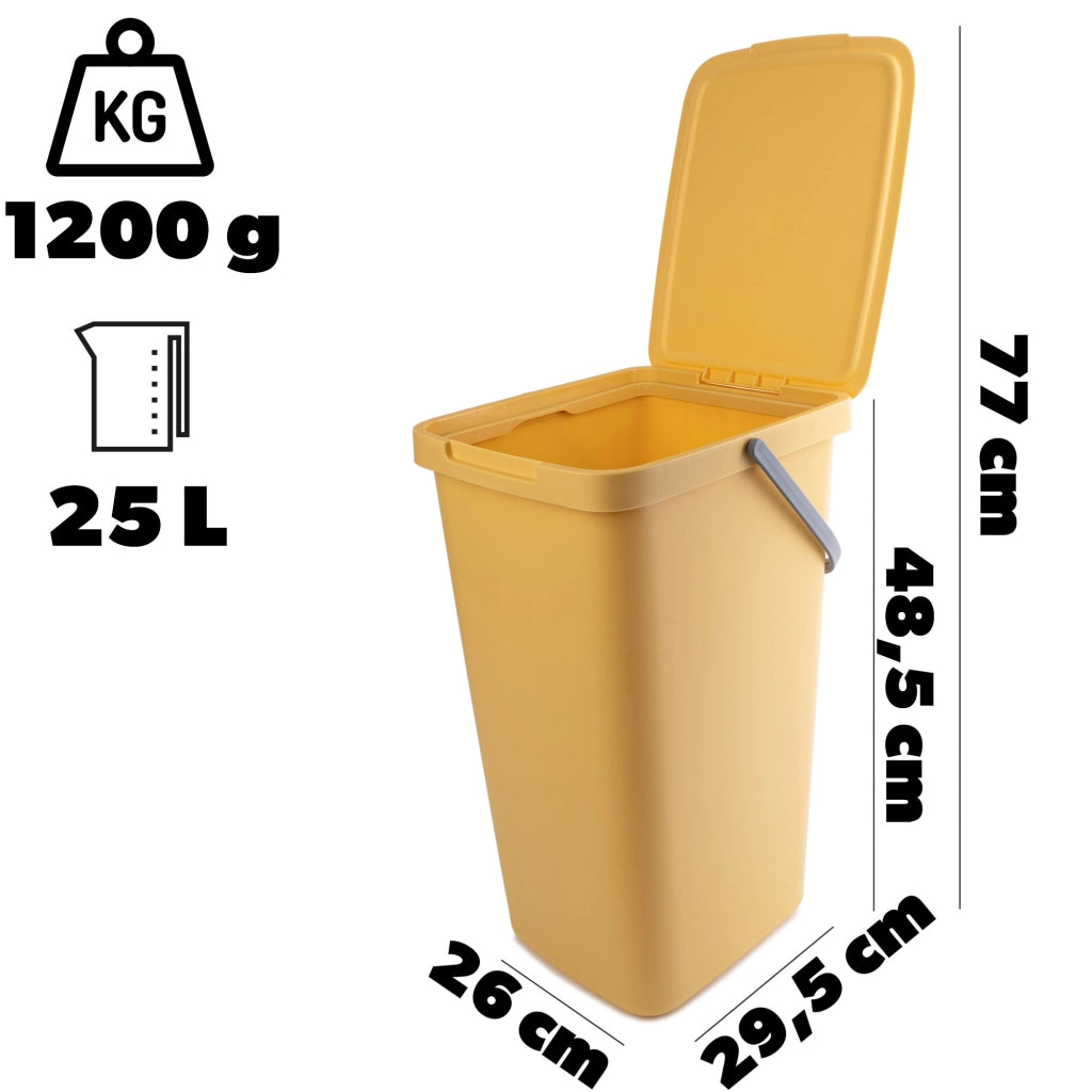 KADAX Zestaw koszy SYSTEMA Q COLLECT 25L jasny zie