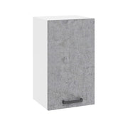 Pensile per cucina componibile da 40 cm con un’anta, realizzata in legno 100% MADE IN ITALY colore Cemento