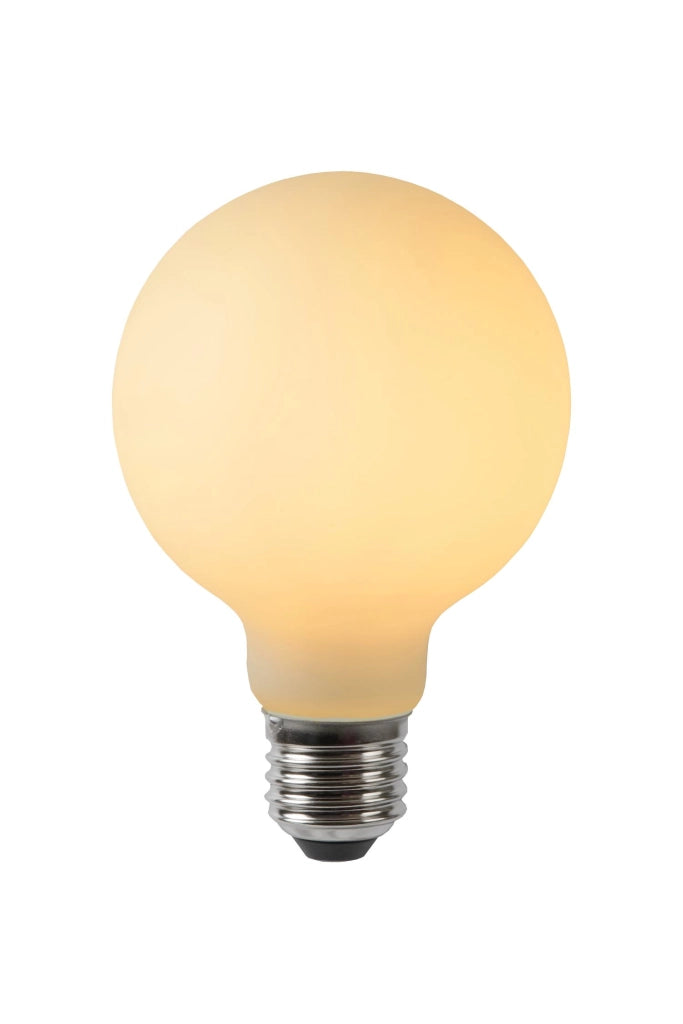 Lampadina LED filament E27 sfera opale 5W 2700K Lucide