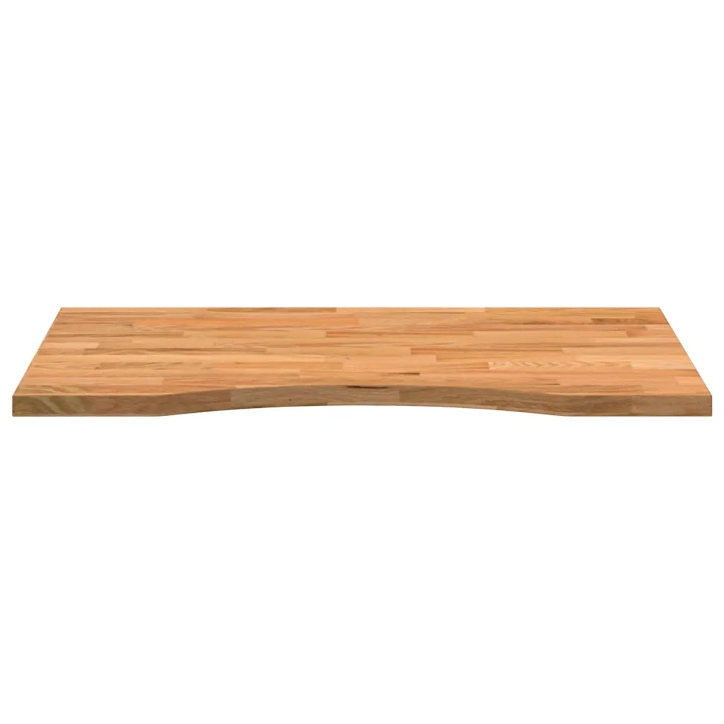 Piano Tavolo | Superficie Tavolo | Piano Scrivania Marrone Chiaro 80x50x2,5 cm in Rovere Massello