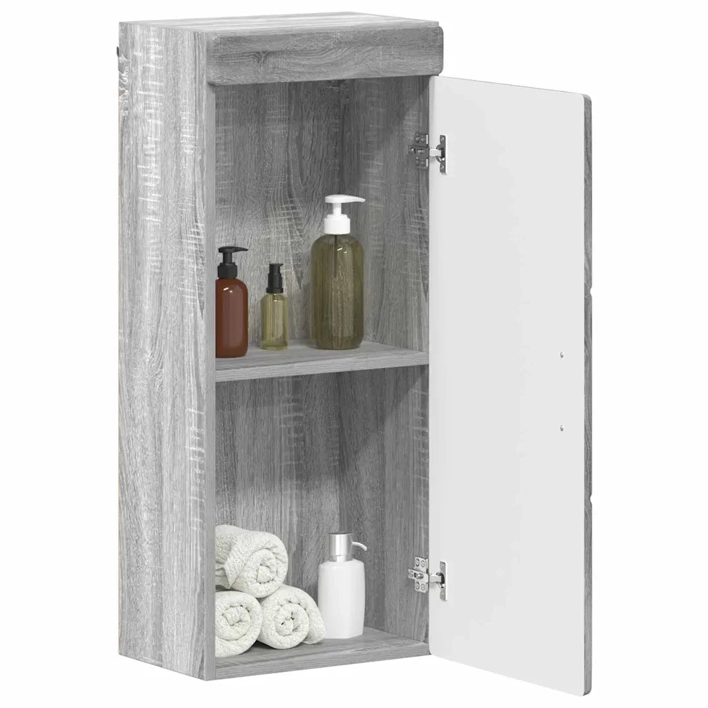 Armadio da bagno a muro TULUM Grigio Sonoma 37 x 24,5 x 86 cm
