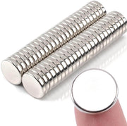 Magnetici 15x3mm, 40 pezzi magneti neodymium forti, magneti circolari forti per bacheche magnetiche, set di magneti in argento per lavagne bianche, attività di fai da te, magneti per frigorifero, magneti con forte aderenza.