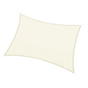 EasyComfort Vela Ombreggiante Rettangolare, Impermeabile e Anti-Raggi UV in HDPE, 3x4m, Crema