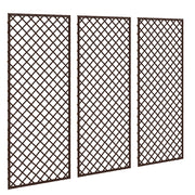 Set 3 Griglie Giardino Rattan Sostegno Piante Rampicanti ¨C Zephmum ¨C 43x112 cm Naturale
