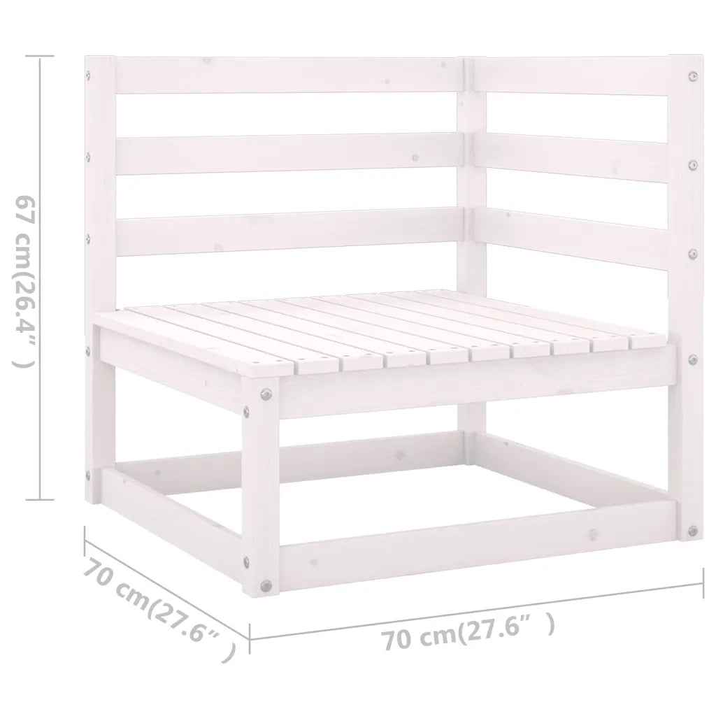 Set Divani da Giardino 8 pz con Cuscini Legno Massello di Pino 3076505