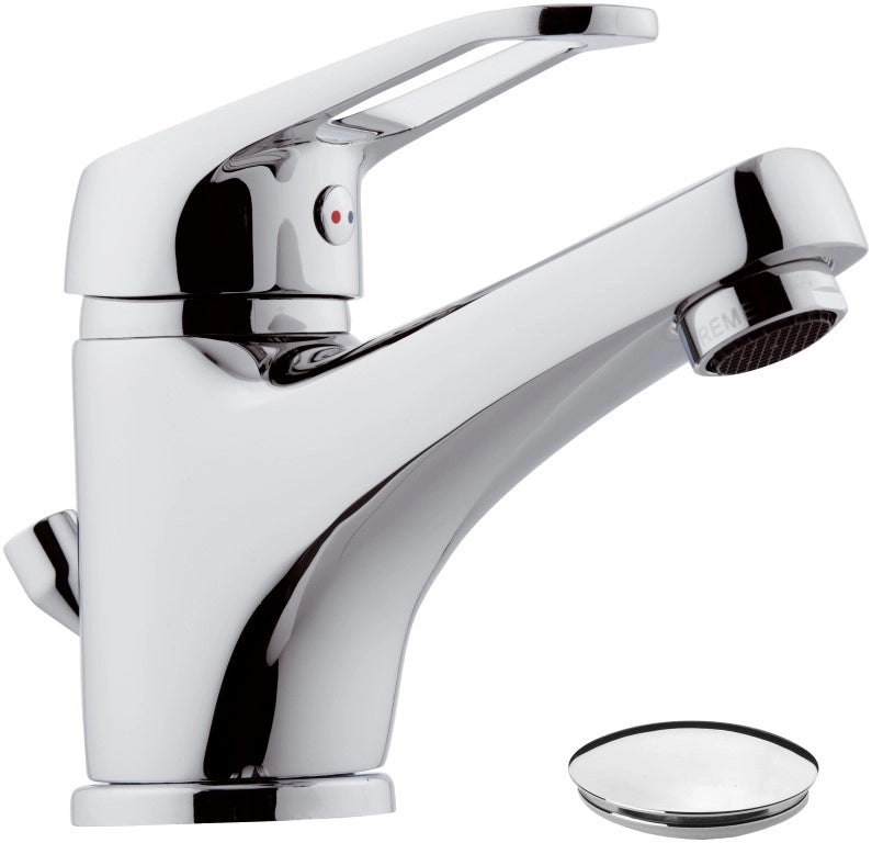 Remix miscelatore lavabo con scarico in plastica