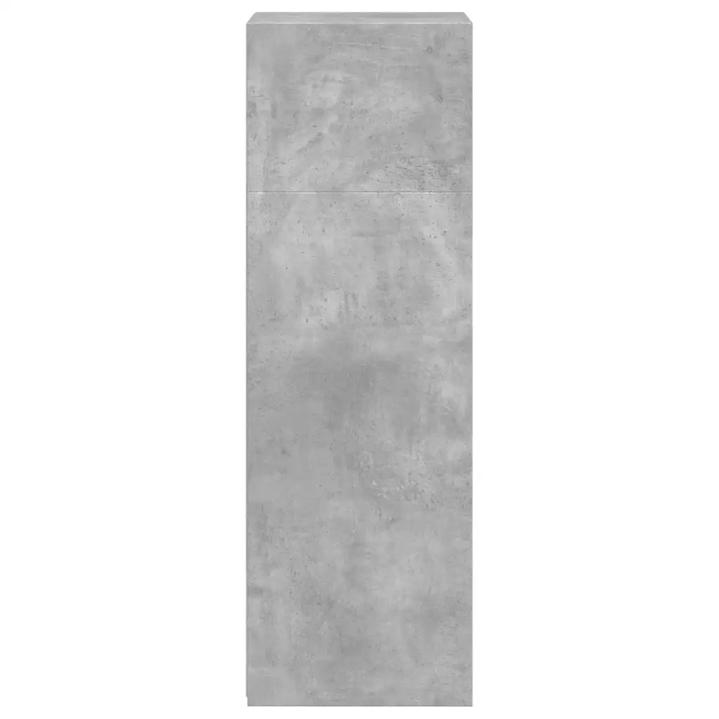 Credenza-Buffet-Armadio da cucina Grigio Cemento 45x41x124 cm in Legno Multistrato