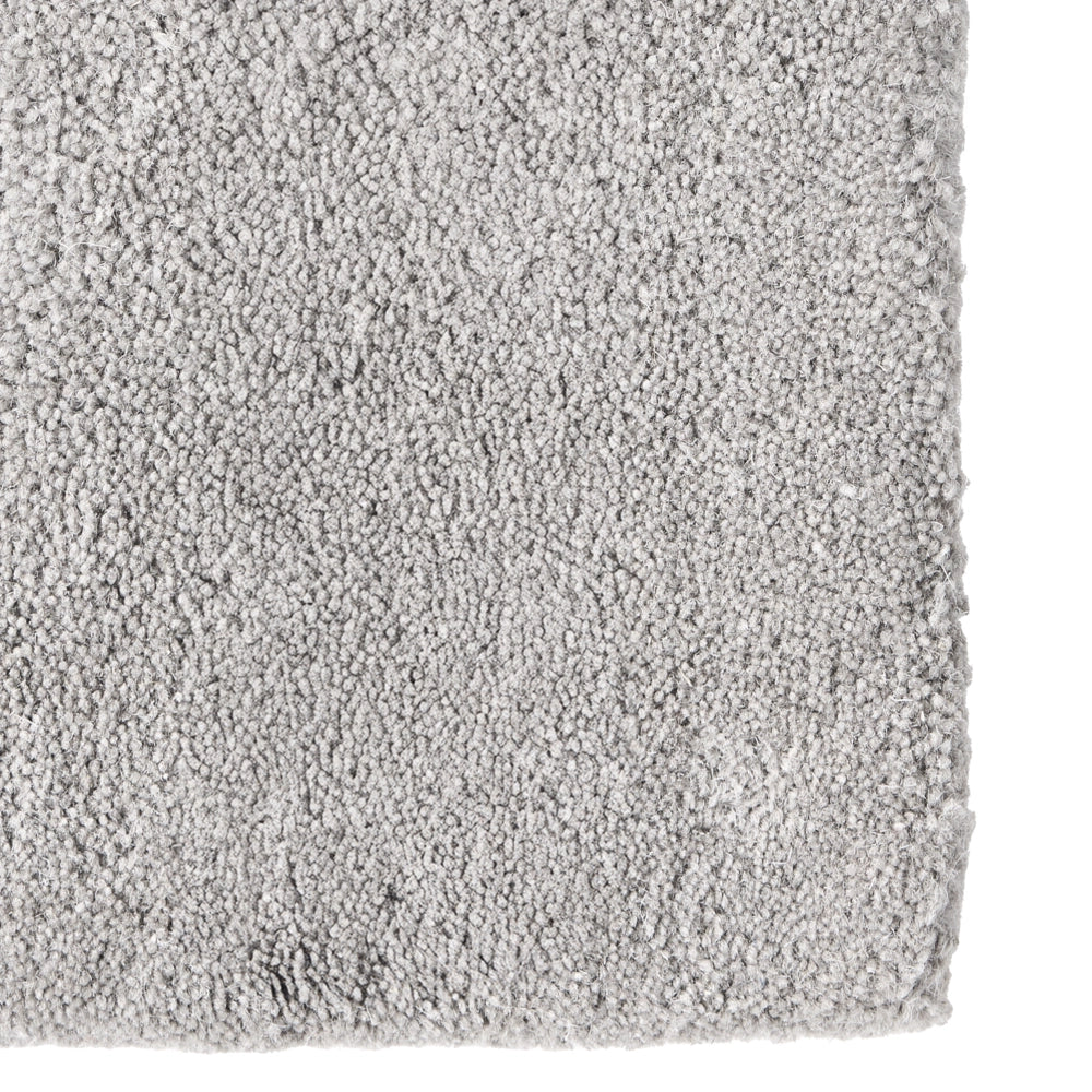 Tappeto in lana forma rettangolare, tuftato a mano 160 x 230 cm grigio design elegante