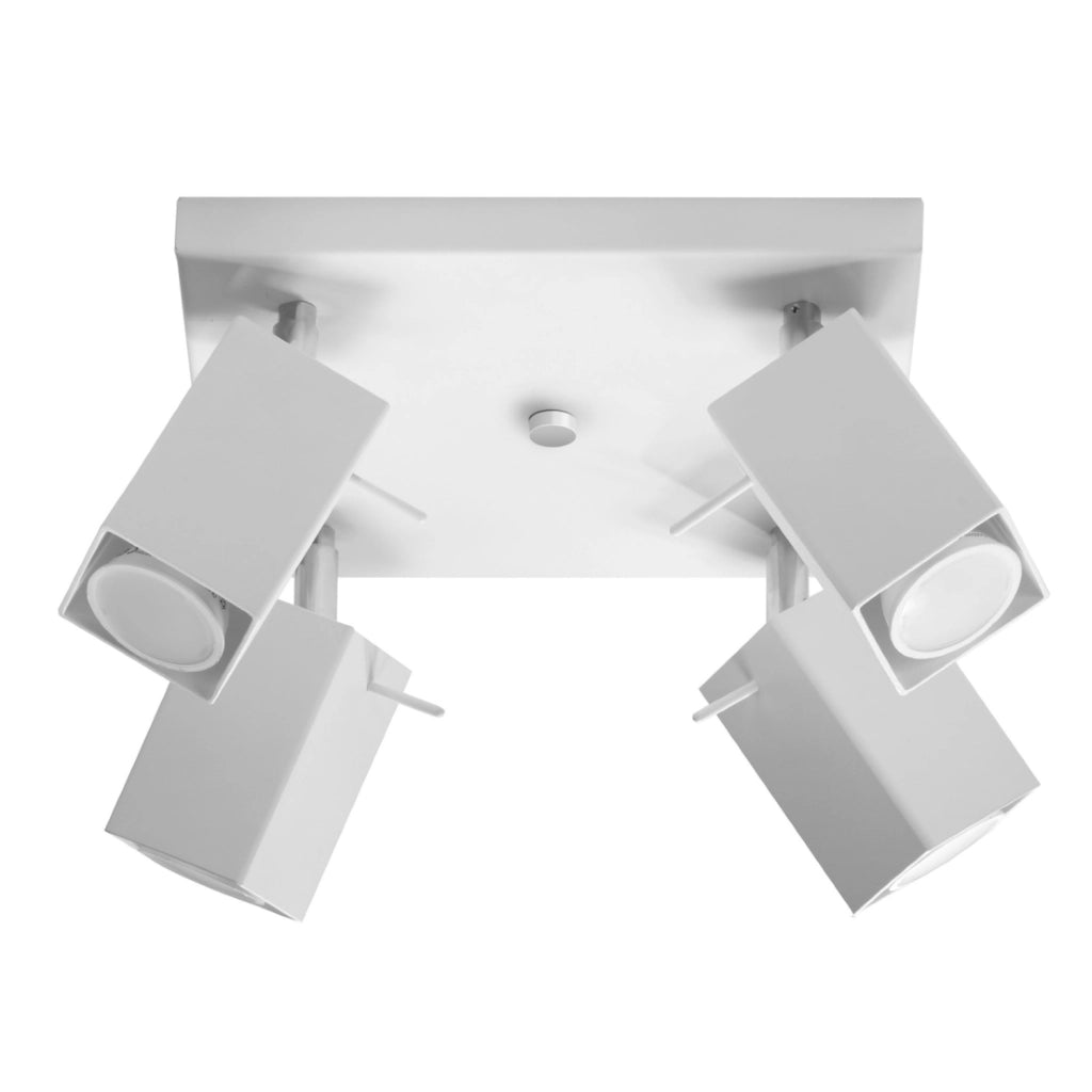 Plafoniera BRAVEA 4 luci GU10 bianco/cromo Pure Lume