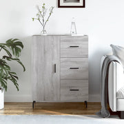 Credenza-Buffet-Armadio da cucina Grigio Sonoma 69,5x34x90 cm in Legno Multistrato 680694