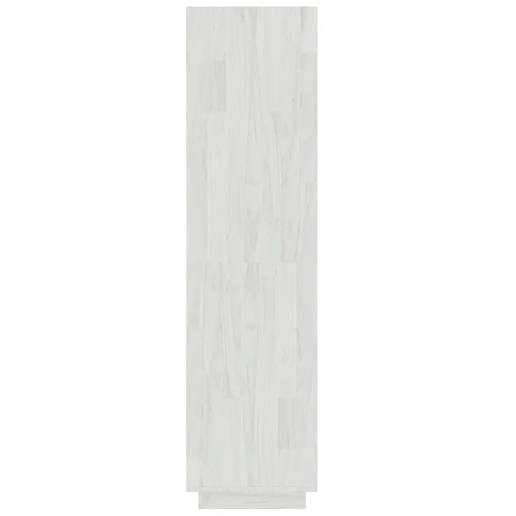 Libreria/Divisorio Bianco 60x35x135 cm Legno Massello di Pino 810870