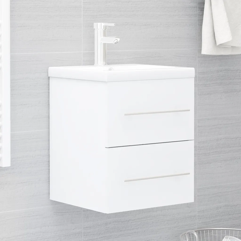 Mobile Lavabo Bianco 41x38,5x48 cm in Legno Multistrato 804683