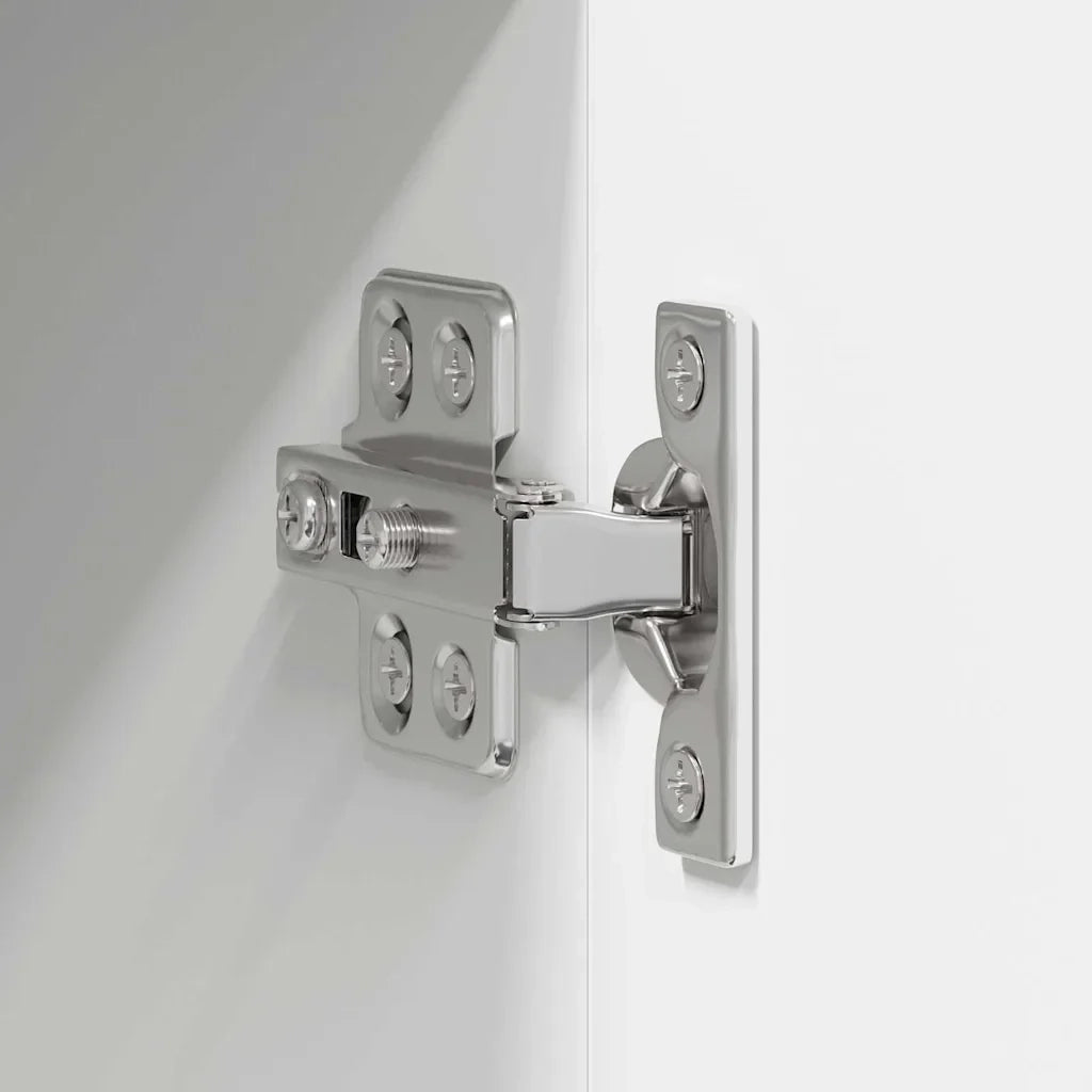 Set di 2 pratici pensili da cucina con spazio contenitivo 30 x 31 x 40 cm realizzati in legno composito bianco lucido 02_0053542
