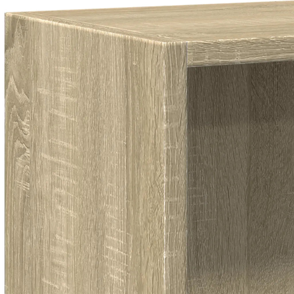 Libreria-Scaffale per Libri-Mobile di Stoccaggio Rovere Sonoma 40x24x75 cm in Legno Multistrato