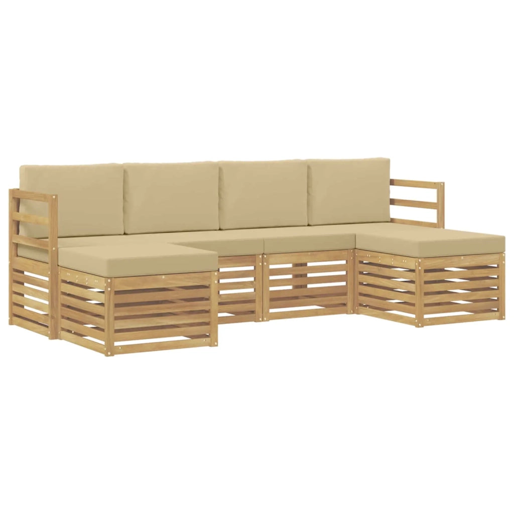 Set divani Legno di Acacia Massello