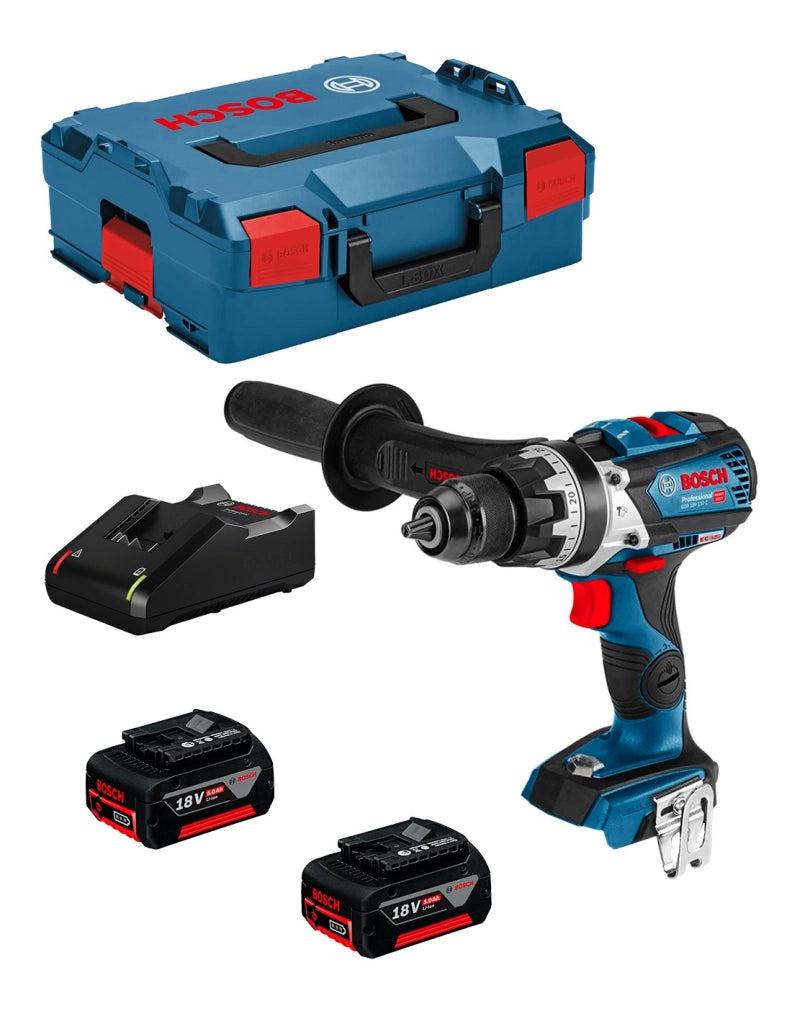 Trapano a Percussione BOSCH GSB 18V-110 C (2 x 5,0 Ah + GAL18V-40 + L-Boxx 136)