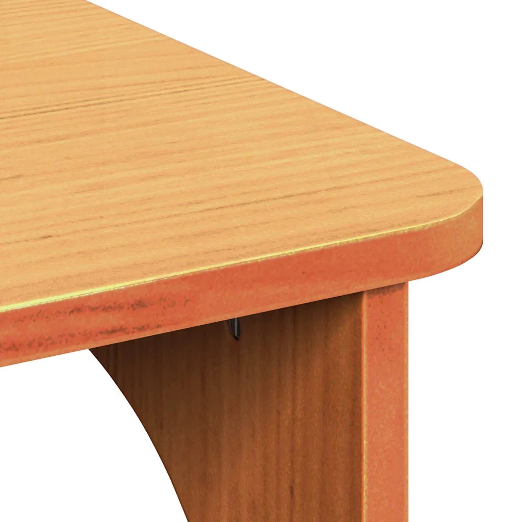 vidaXL Tavolino da salotto Cera marrone 80 x 50 x 31 cm