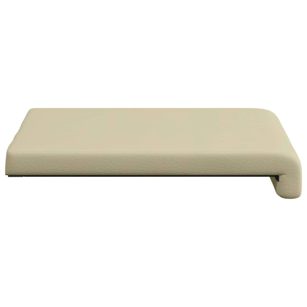 Cuscino per panchina 4 pcs Similpelle Crema Profondità 35 cm 42043111