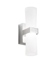 Iglesias Lampada da parete a LED integrato 8W 720lm 3000K Warm White Cromo IP44 - Design moderno in metallo e metacrilato Classe II 230V